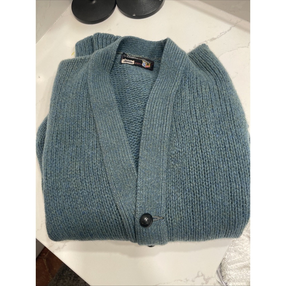 Vintage 1950s M Manhattan Mohair Blend Cardigan Sweater USA HTF Prop Classic - Picture 10 of 11